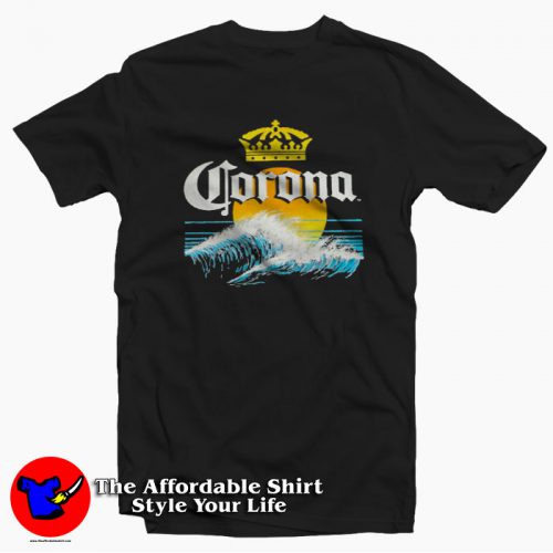 Corona Extra Beer Cerveza Sunset Surf Distressed T Shirt 500x500 Corona Extra Beer Cerveza Sunset Surf Distressed T shirt On Sale