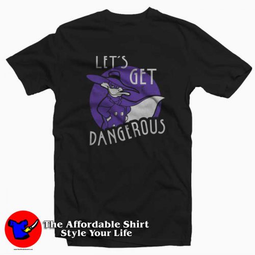 Disney Darkwing Duck Lets Get Dangerous T Shirt 500x500 Disney Darkwing Duck Let's Get Dangerous T shirt On Sale