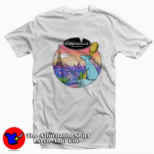 Disney Pixar Ratatouille Over Look Paris Unisex 500x500 Disney Pixar Ratatouille Over Look Paris Unisex T shirt On Sale