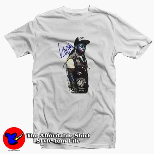 Lil Wayne Photo with Signature Special Vintage T Shirt 500x500 Lil Wayne Photo with Signature Special Vintage T shirt On Sale