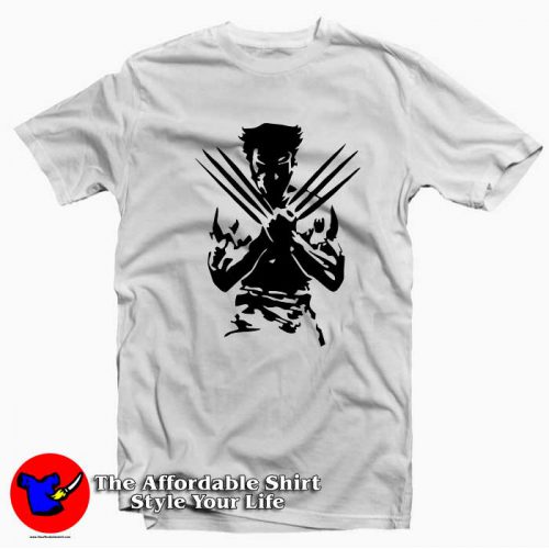 Silhouette Logan Wolverine Xmen Marvel T Shirt 500x500 Silhouette Logan Wolverine Xmen Marvel T shirt On Sale