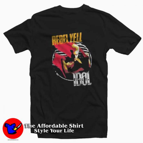 Vintage Billy Idol Rebel Yell Album Cover Unisex T Shirt 500x500 Vintage Billy Idol Rebel Yell Album Cover Unisex T shirt On Sale