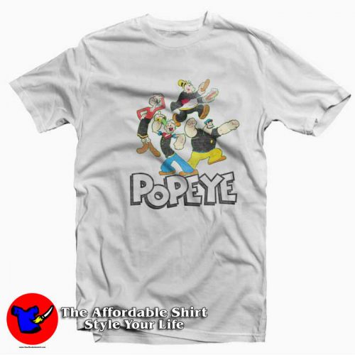 Vintage Cartoon Popeye Characters Unisex T Shirt 500x500 Vintage Cartoon Popeye Characters Unisex T shirt On Sale