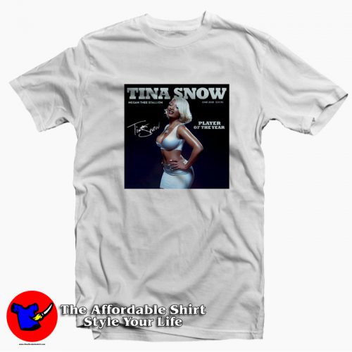 Megan Thee Stallion Tina Snow Album Cover T Shirt 500x500 Megan Thee Stallion Tina Snow Album Cover T shirt On Sale