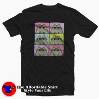 Pusheen the Cat Sunglasses 6 Panels Unisex T-shirt