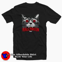 Satanic Cat Spooky Halloween Unisex T-shirt