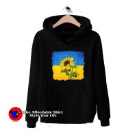 Stand With Ukraine Flag Sunflower Unisex Hoodie