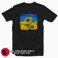 Stand With Ukraine Flag Sunflower Unisex T-shirt