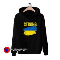 Stronge Ukraine Flag Graphic Unisex Hoodie