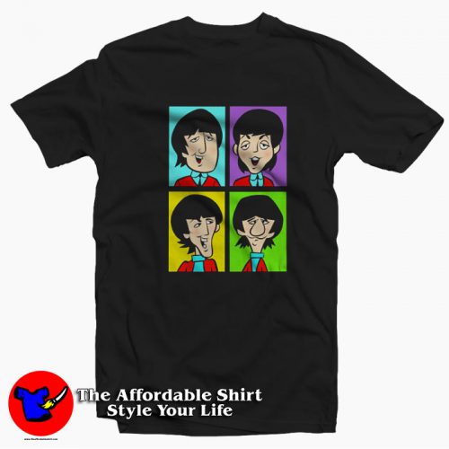 The Beatles Funny Cartoon Graphic Unisex T Shirt 500x500 The Beatles Funny Cartoon Graphic Unisex T shirt On Sale