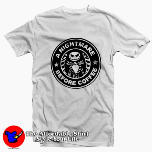 A Nightmare Before Coffee Merry Christmas T Shirt 500x500 A Nightmare Before Coffee Merry Christmas T shirt On Sale