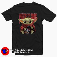 Baby Yoda hug Motley Crue Unisex T-shirt