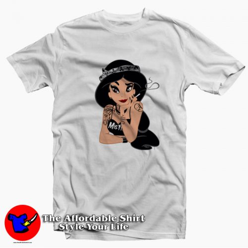 Cartoon Princess Jasmine Gothic Parody Unisex T Shirt 500x500 Cartoon Princess Jasmine Gothic Parody Unisex T shirt On Sale