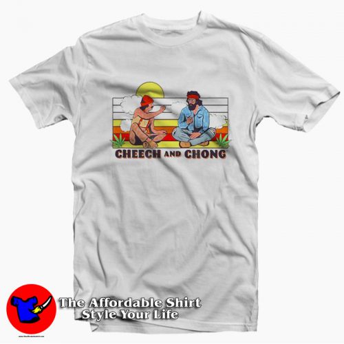 Cheech And Chong Sunset Smoke Buds Unisex T Shirt 500x500 Cheech And Chong Sunset Smoke Buds T shirt On Sale