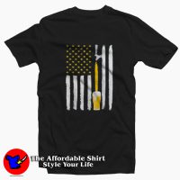 Craft Beer American Flag USA Funny Parody Unisex T-shirt