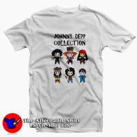 Funny Cartoon Mashup Johnny Depp Collection T-shirt