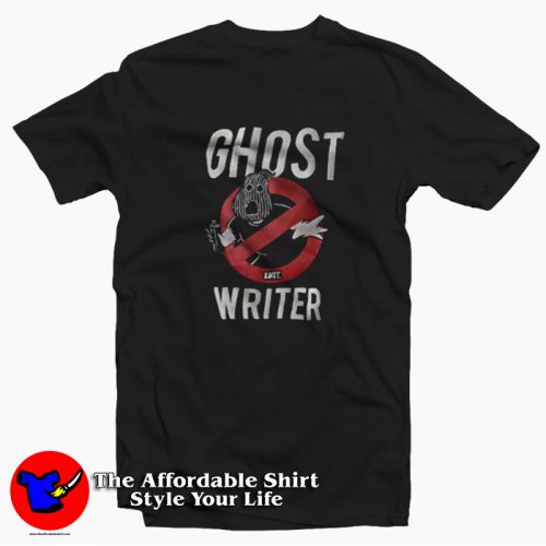 Ghost Writer Funny Ghostbusters Parody Unisex T Shirt 500x500 Ghost Writer Funny Ghostbusters Parody T shirt On Sale