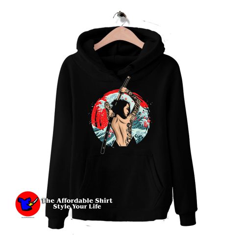 Japanese Girl Samurai Fighter Unisex Hoodie 500x500 Japanese Girl Samurai Fighter Unisex Hoodie On Sale