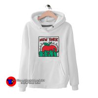 Keith Haring New York Apple Vintage Unisex Hoodie