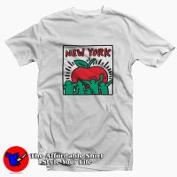 Keith Haring New York Apple Vintage Unisex T-shirt