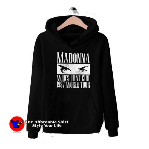 Madonna Whos That Girl 1987 World Tour Hoodie 500x500 Madonna Who's That Girl 1987 World Tour Hoodie On Sale