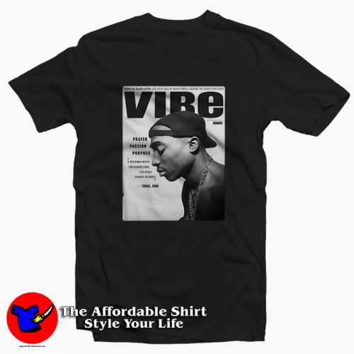 Tupac Shakur Vibe Magazine Cover Unisex T Shirt 500x500 Tupac Shakur Vibe Magazine Cover Unisex T shirt On Sale