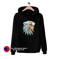 Chiefin Smoke Marijuana Weed Graphic Unisex Hoodie