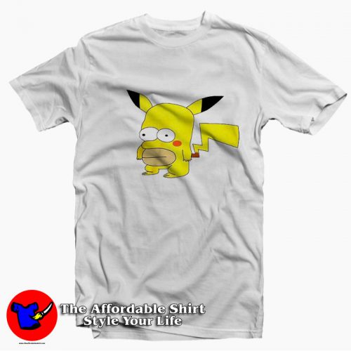 Funny Parody Homer Pikachu Funny Unisex T Shirt 500x500 Funny Parody Homer Pikachu Funny Unisex T shirt On Sale