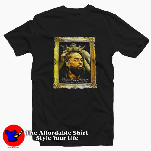 Long Live The King Nipsey Legend In Heaven T Shirt 500x500 Long Live The King Nipsey Legend In Heaven T shirt On Sale