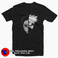 Naruto Shippuden Tobi & Kakashi Split Unisex T-shirt