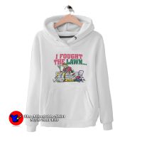 I Fought The Lawn Won Shoebox Greetings Vintage Hoodie