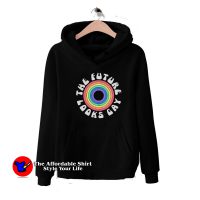 Rainbow The Future Looks Gay Graphic Hoodie