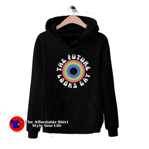 Rainbow The Future Looks Gay Graphic Hoodie 500x500 Rainbow The Future Looks Gay Graphic Hoodie On Sale