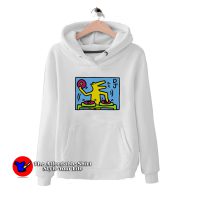 Retro Pop Art Dj Dog Keith Haring Unisex Hoodie