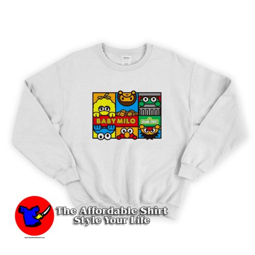 A Bathing Ape Sesame Street Characters Sweatshirt 500x500 A Bathing Ape Sesame Street Characters Sweatshirt On Sale