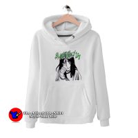 Cute Billie Eilish Anime Portrait With Cup Hoodie