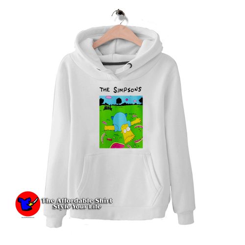 Funny The Simpsons Lying Around Watermelon Hoodie 500x500 Funny The Simpsons Lying Around Watermelon Hoodie On Sale