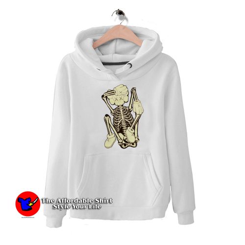 KAWS Skeleton New Fiction Bone Hoodie 500x500 Funny KAWS Skeleton New Fiction Bone Unisex Hoodie On Sale