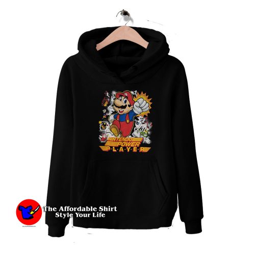 Vintage Super Mario Bros Power Player Unisex Hoodie 500x500 Vintage Super Mario Bros Power Player Unisex Hoodie On Sale