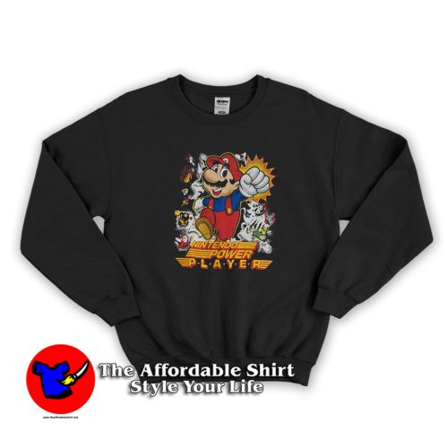 Vintage Super Mario Bros Power Player Unisex Sweatshirt 500x500 Vintage Super Mario Bros Power Player Unisex Sweatshirt On Sale