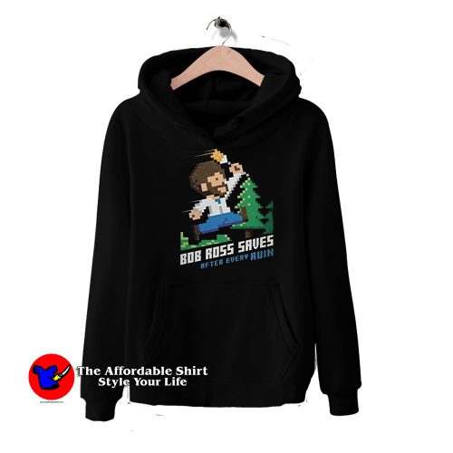 Bob Ross Saves After Every Ruin 8 Bit Hoodie 500x500 Bob Ross Saves After Every Ruin 8 Bit Hoodie On Sale