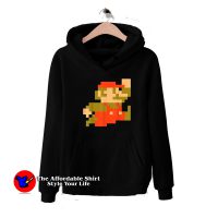 Funny Super Mario 8-bit Pixel Jump Unisex Hoodie