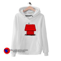 Red Dog Houses Cartoon Funny Middle Finger Hoodie