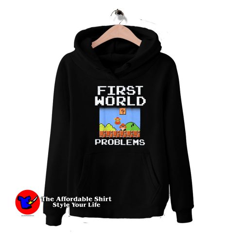 Super Mario 8 Bit First World Problems Graphic Hoodie 500x500 Super Mario 8 Bit First World Problems Graphic Hoodie On Sale