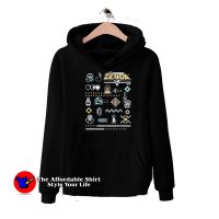 Vintage Zelda 8-Bit Pixel Boho Gold Icons Hoodie