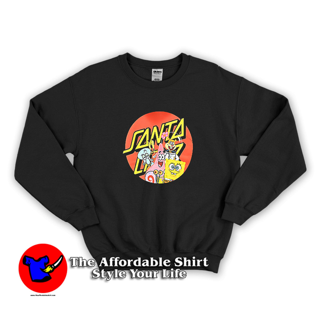 Santa Cruz x Spongebob SquarePants Funny Sweatshirt