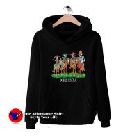 Vintage Bone-Anza Skeleton Cowboys Parody Hoodie