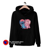 Disney Stitch And Angel Kissin Unisex Hoodie