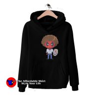 Funny Deadpool x Bob Ross Vintage Unisex Hoodie