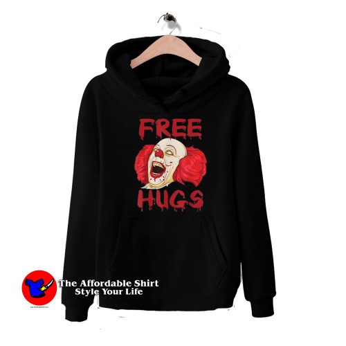 Halloween Free Hugs Clown Evil Killer Graphic Hoodie 500x500 Halloween Free Hugs Clown Evil Killer Graphic Hoodie On Sale